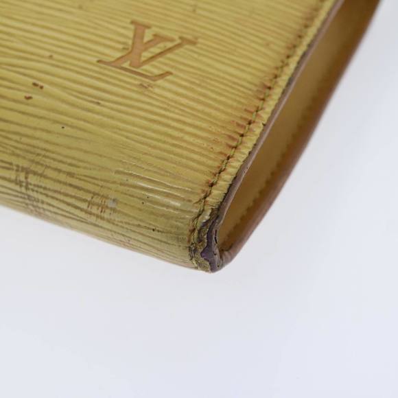 LOUIS VUITTON Epi Pochette Accessoires Pouch Yellow M52989 LV Auth 93680 - Picture 14 of 16